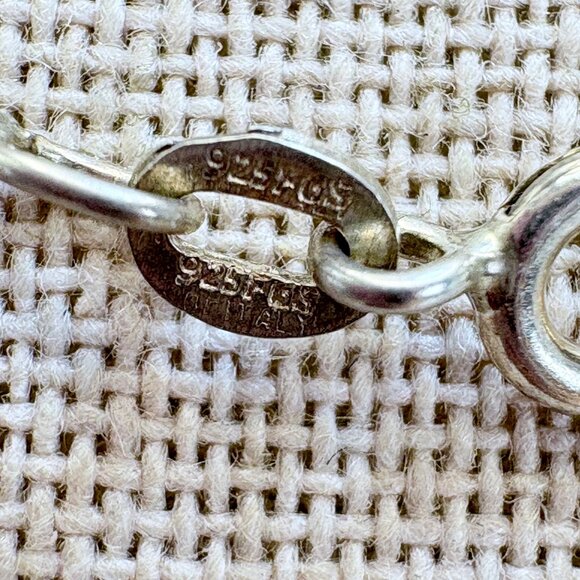 VTG Sterling Silver 925 Pink Mother of Pearl Pendant Necklace Size 29" Length - Picture 6 of 14